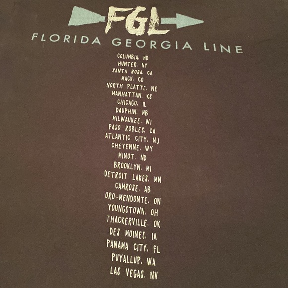 FGL Concert Tour Shirt | Size L - Picture 5 of 6